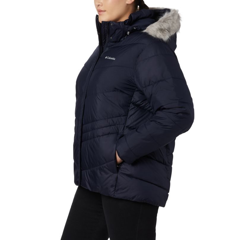 Women's Columbia Peak to Park Insulated Jackets Navy | Plus Size CA-PL0A4